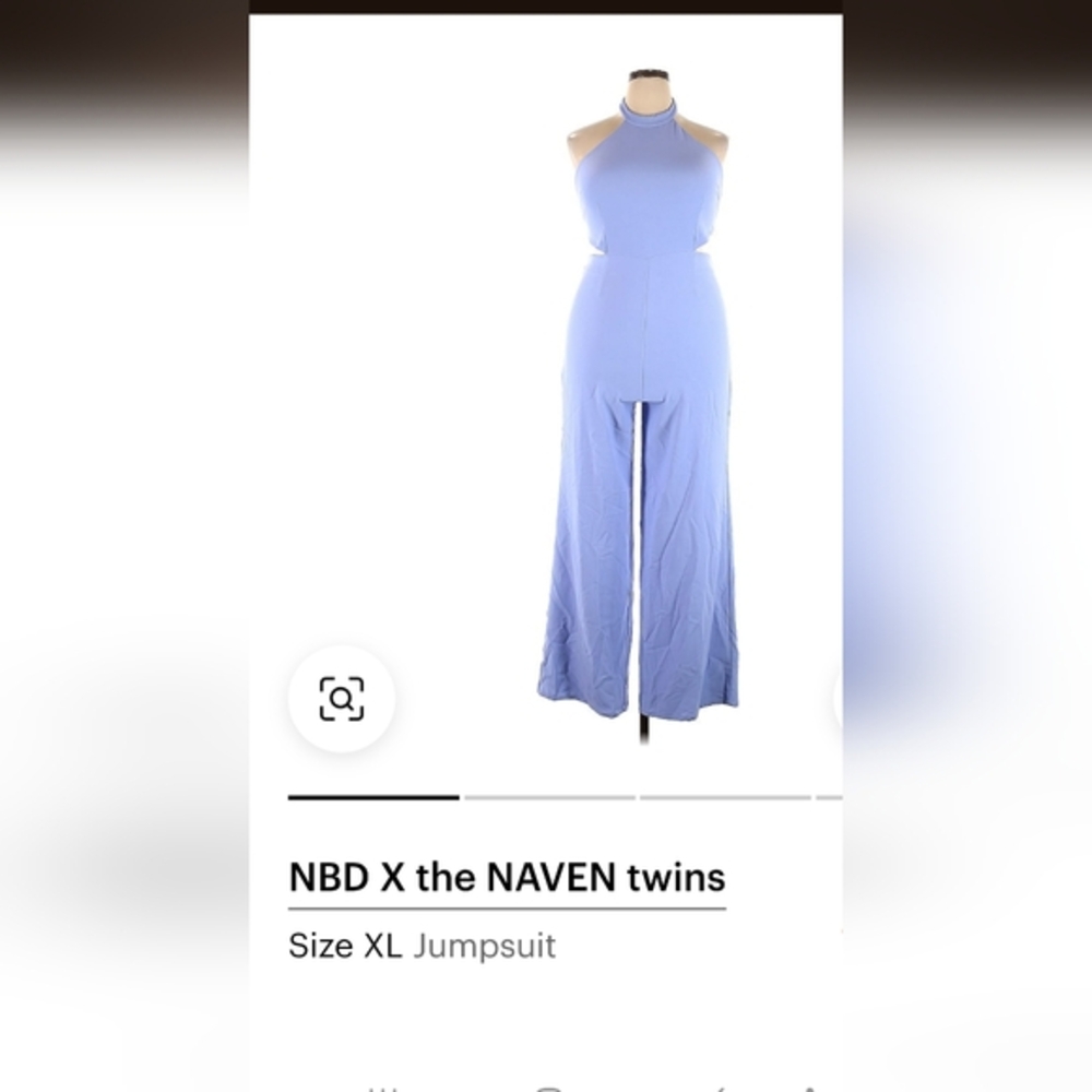 NBD X the NAVEN Twins Lavender Jumpsuit - Size XL